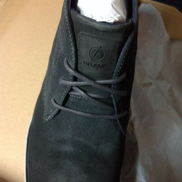 Cole Haan Men's Grand Evolution Dark Gray Suede Chukka Boots 11.5M - New in Box - Picture 3 of 10